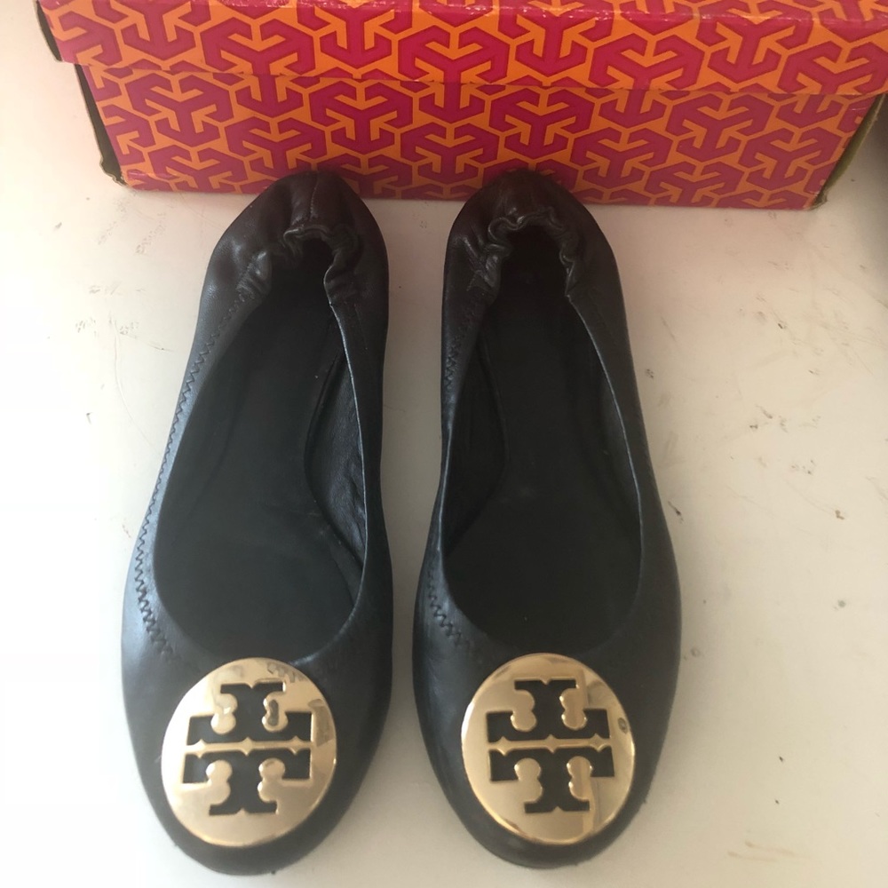 Black Tory Burch Flats